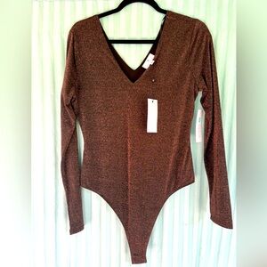 Socialite Sparkle Bodysuit NWT size L